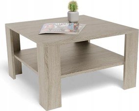 Dohányzóasztal pad 68x68 Alacsony EX3 sonoma tölgy polccal