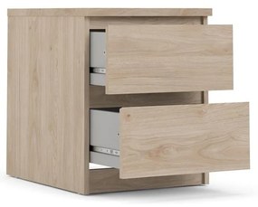 Természetes színű éjjeliszekrény tölgyfa dekorral Naia - Tvilum