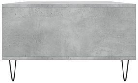 betonszürke szerelt fa dohányzóasztal 104 x 60 x 35 cm