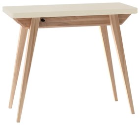 Krémszínű-natúr színű konzolasztal 45x90 cm Envelope – Ragaba