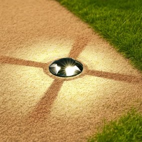 Brilagi - LED kültéri, gépjárműterhelésre alkalmas földbe süllyeszthető világítótest GROUNDRAY LED/1W/230V fekete IP67