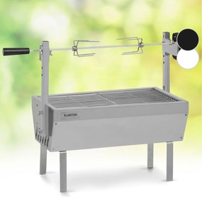 Klarstein Sauenland Mini, forgó grill nyárssal, forgó nyárs, 4 W, 12 kg max., rozsdamentes acél