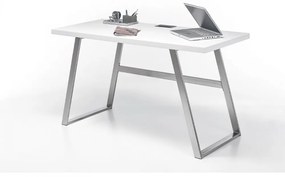 Andria lakkozott matt íróasztal fehér színben