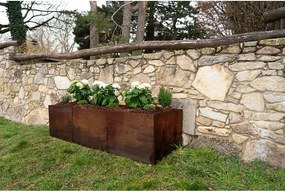 Alto Emelt virágágyás 69 x 204 x 52 cm, corten CORGARDEN 1011