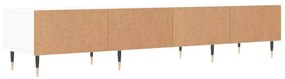 fehér szerelt fa TV-szekrény 150 x 35 x 55 cm