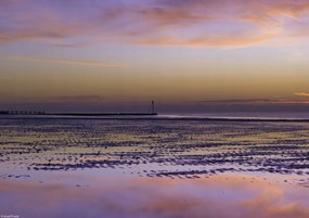 Poszter 29,7x21cm Napfelkelte a tengerparton, Assaf Frank