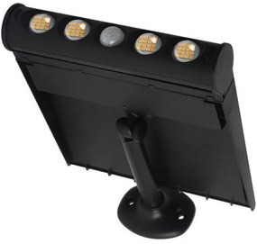 LED napelemes fali lámpa szenzorral LED/8W/3,7V IP65 6000K 4000 mAh