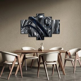 Kék és szürke absztrakció kép (150x105 cm)