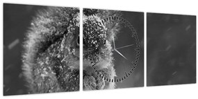 Kép - Mókus télen (órával) (90x30 cm)