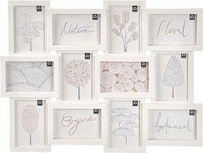 Fali Multikeret 12 Képhez Fehér Műanyag 60 X 46,5 CM