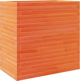 vidaXL viaszbarna tömör fenyőfa kerti virágláda 70 x 40 x 68,5 cm