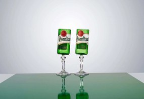 Lukáš Houdek a HG atelier s.r.o. Újratervezett Pilsner Urquell pohár, DRUNK GLASSES kollekció - Lukáš Houdek
