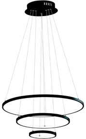 LED Csillár zsinóron LED/42W/230V 3000K fekete