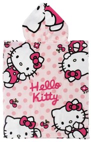 Hello Kitty Cherry strand törölköző poncsó 50x115 cm (Fast Dry)