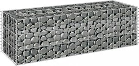horganyzott acél gabion magaságyás 90 x 30 x 30 cm