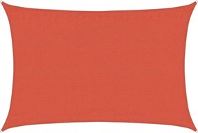 vidaXL terrakotta négyszögletű HDPE napvitorla 160 g/m² 3,5x5 m
