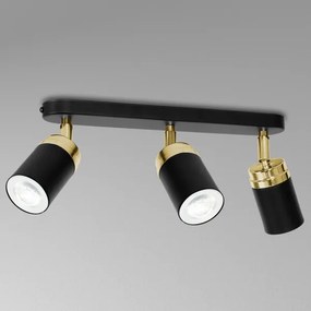 Spotlámpa RENO 3xGU10/8W/230V fekete/arany