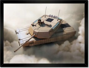 Poszterek keretben 40x30 Nehéz katonai tank