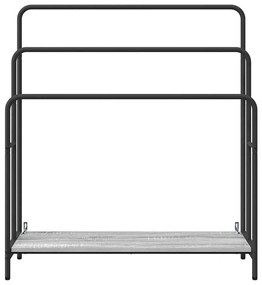 Ruhaszárító polcokkal Szürke sonoma 90 x 30 x 100.5 cm Faanyag
