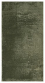 HUARTE erdőzöld rövid szálú puha és mosható szőnyeg 60 x 110 cm