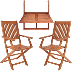 Deuba Fa balkonbútor garnitúra - akác