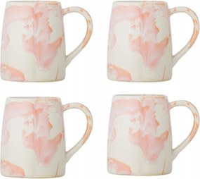 Bloomingville Winnie Bögre 370 ml 4 db-os bögre szett Világos rózsaszín