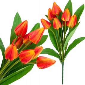 Tulipán csokor tulipán Művirágok élő húsvét gumírozott 9db