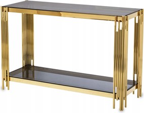 Üveg konzol fali asztal glamour arany
