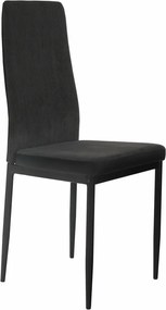 Étkező szék, sotétszürke/fekete, ENRA