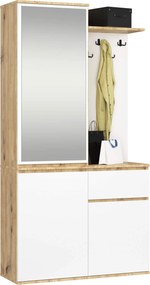 Előszoba Szett Entro Pk Tölgy Artisan Fehér Akd