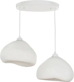 Brilagi - Kábeles függőlámpa WABI SABI 2xE27/40W/230V átm. 45 cm fehér