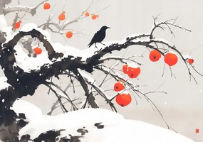 Poszter 66,5x46,5cm Keleti akvarell