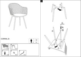 AKCIÓ Fehér műanyag szék CORRAL B II. osztály