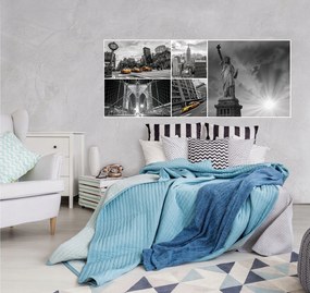 Fotótapéta flizelina New York Szabadság-szobor Brooklyn híd 250x104 +ragasztó