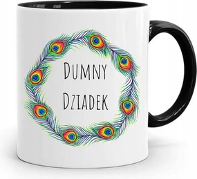 Bögre Fekete Ajándék Nagypapának Büszke Nagypapa fényképes nyomtatással