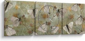 Kép - szüret lepkék (órával) (90x30 cm)