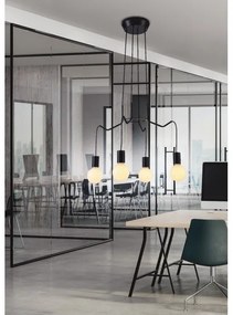 Csillár zsinóron BASSO 4xE27/40W/230V fekete