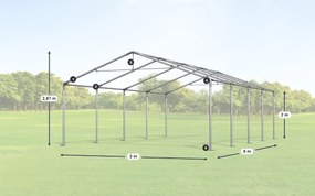 Party sátor 3x8x2m Comfort PE 240g szúnyoghálóval Summer