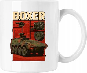Bundeswehr Boxer bögre 8x8 fehér 330ml
