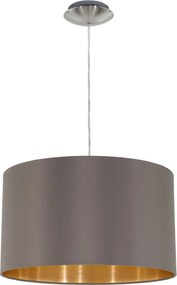 EGLO 31603 MASERLO Ernyős Függesztett Lámpa Cappucino, Nikkel, Arany E27 IP20