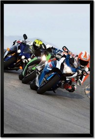 Poszterek keretben 40x60 Versenyzők Motorok Motorkerékpárok