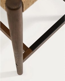 Barna-natúr színű tölgyfa bárszék (ülésmagasság 65 cm) Analy – Kave Home