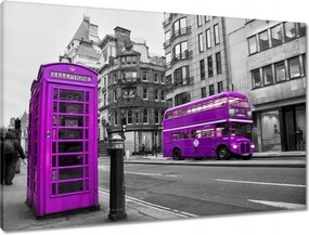 Våszonkép 90x60 London busz