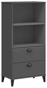 VIKEN antracitszürke szerelt fa könyvszekrény 60 x 35 x 123 cm
