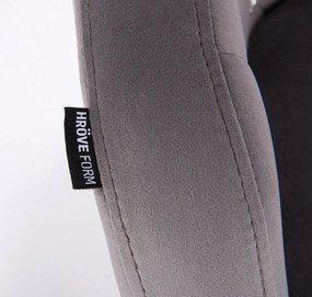 HR830 Grafit Modern Velúr Szék Arany lábbal
