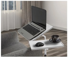 Állítható asztal GLEN 87x67 cm fehér