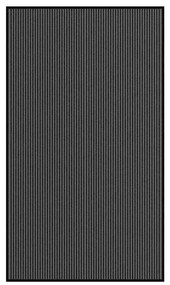lábtörlő csíkos fekete és szürke 115x200 cm