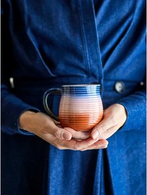 Kék-narancssárga kerámia bögre szett 4 db-os 200 ml Tatum – Bloomingville