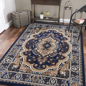 Vintage szőnyeg kék színben Szélesség: 250 cm | Hossz: 350 cm
