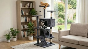 Kaparófa macskáknak Hawaj 138 x 49 cm sötét szürke